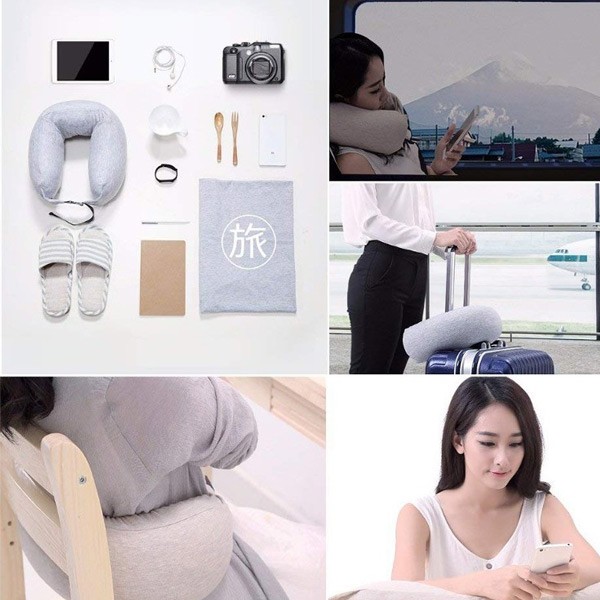  Xiaomi 8H Travel U-Shaped Pillow, Gray-2608