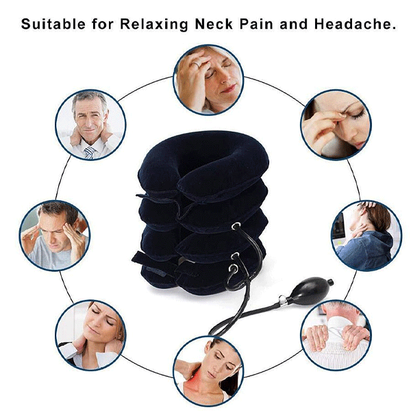 Inflatable Cervical Neck Traction Pillow -10691
