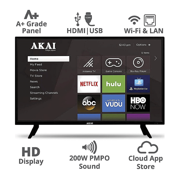 Akai 32 Inch HD Frameless LED TV, AK32KA315-11210