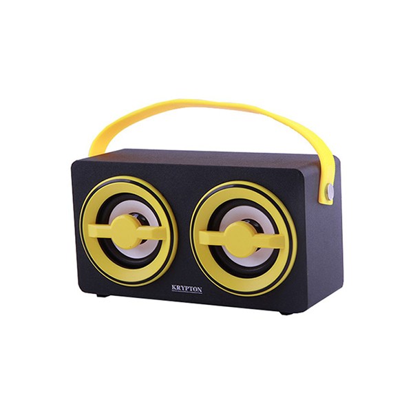 Krypton KNMS5069 Rechargeable Portable Bluetooth Speaker, Yellow-3473