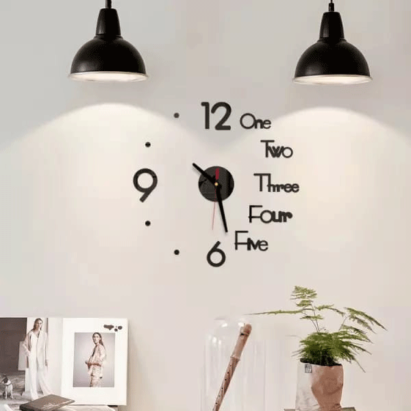 2021 Top Selling 3D Wallpaper Sticker Clock Large-8385