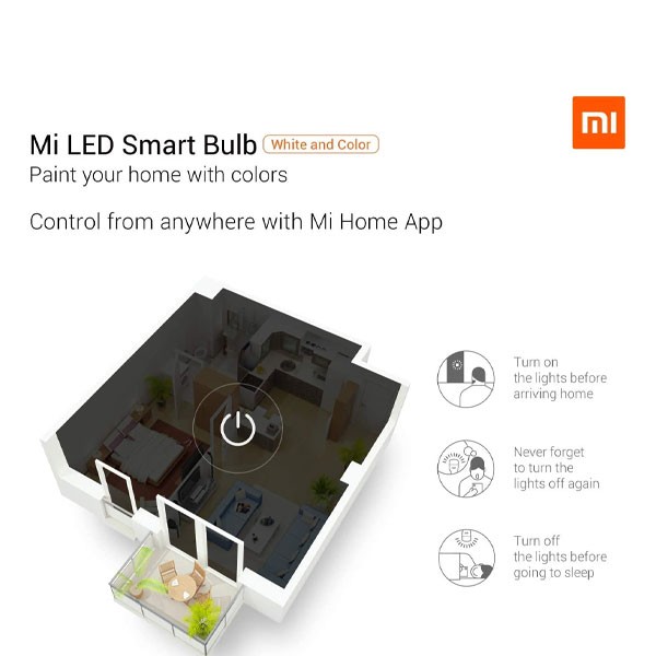 Xiaomi Mi LED Smart Bulb (White & Color) 2-Pack-4530