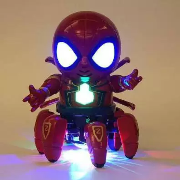 Dancing Six-Claw Spider Flash Robot Red-8298