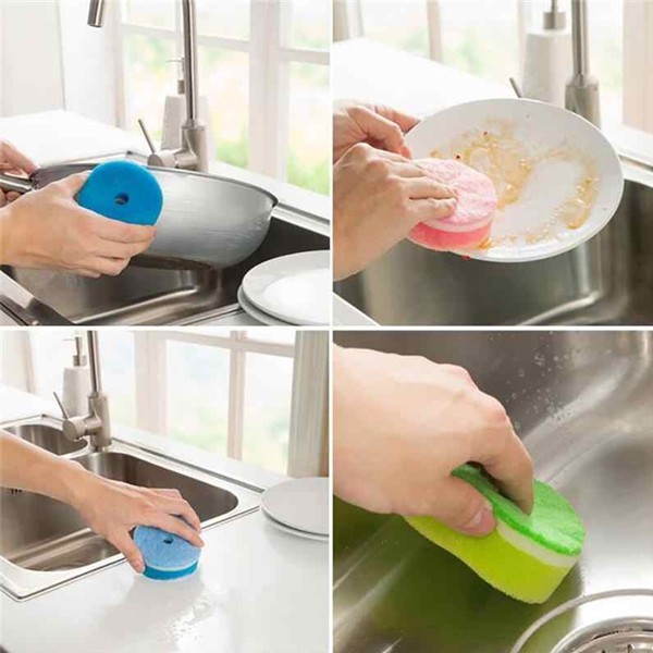 Cleaning Sponge With Suction Cup-7206