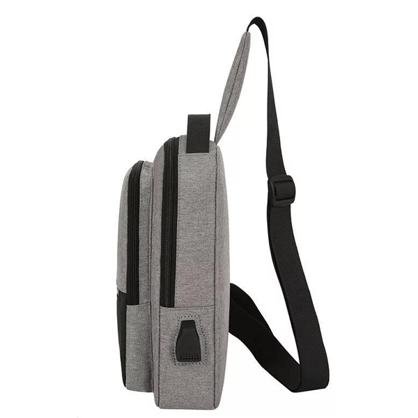 Casual Ultra Light Mini Chest Shoulder Bag Gray-1439