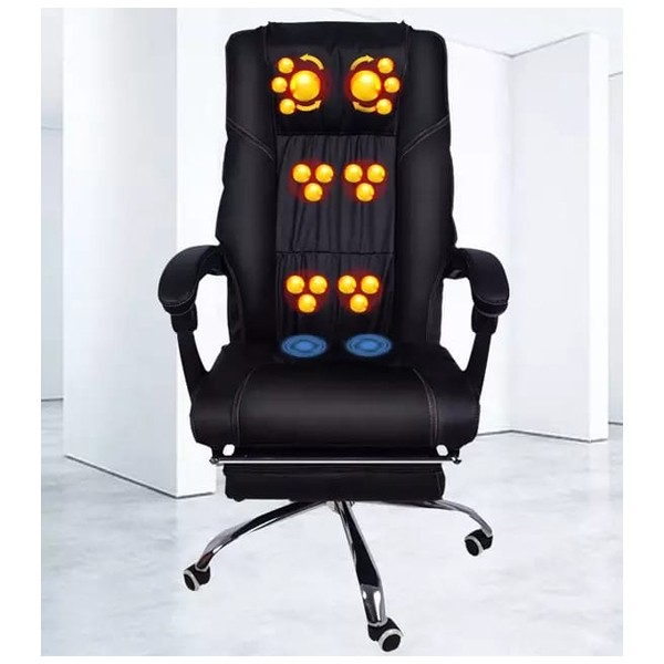 High Quality Full Back Massaging Executive Officer Chair With Recliner Controller Leg Support-6175