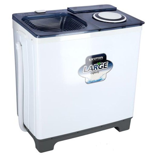 Krypton KNSWM6186 9.8 Kg Semi-Automatic Washing Machine, White-3570