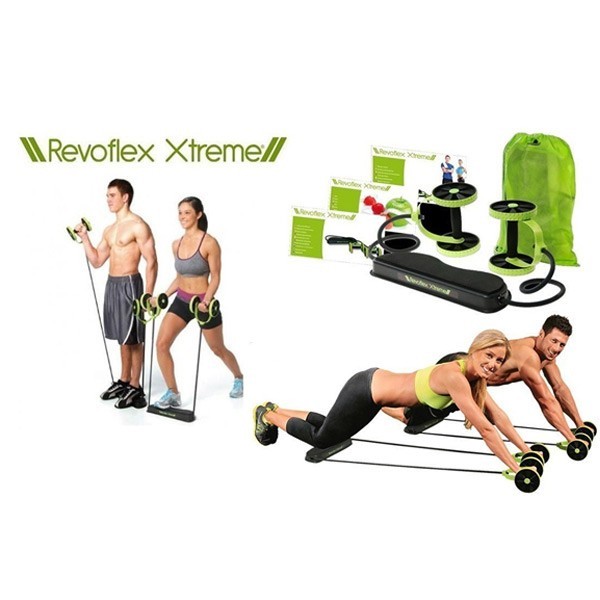 2 IN 1 Combo Revoflex Xtreme Home Gym With Sweet Sweat Waist Trimmer-7961