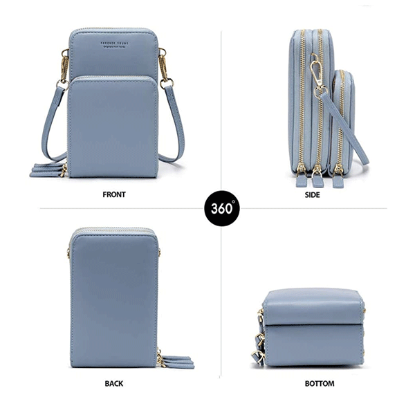 Forever Young Multifunctional Crossbody and Shoulder Bag For Women, Light blue-1887