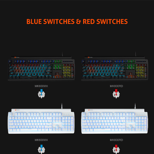 Meetion MT-MK600MX Mechanical Keyboard Black-9825