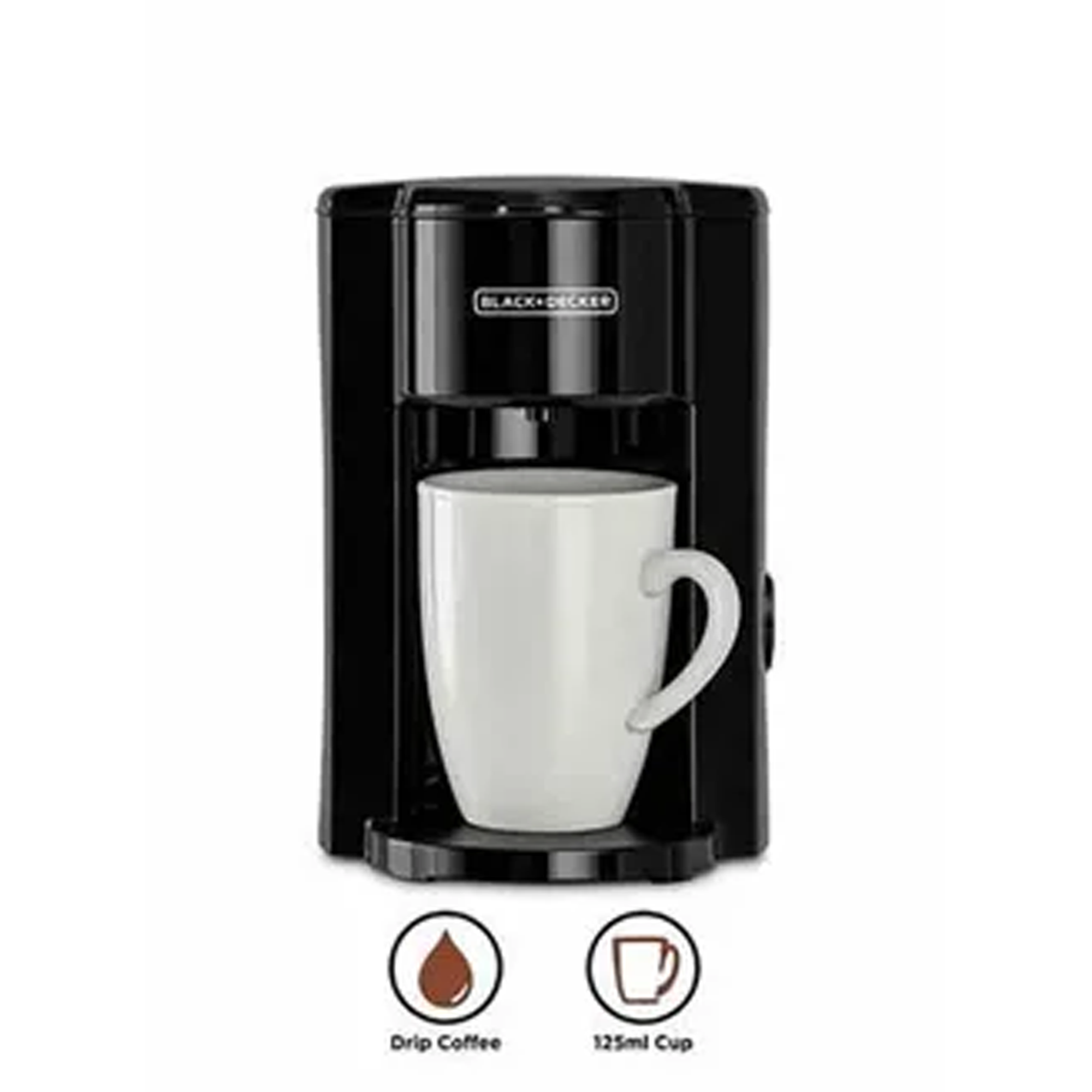 Black+Decker 1 Cup Coffee Maker With Ceramic Cup DCM25N-B5-8207
