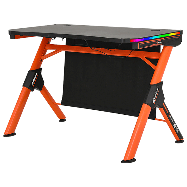 Meetion MT-DSK20 Gaming Table Black+Orange-10369