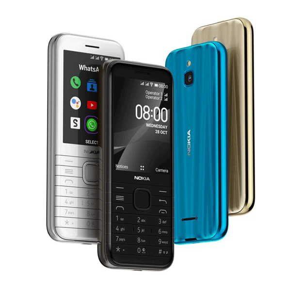 Nokia 8000 4G Ta-1311 Dual Sim Gcc Gold-11344