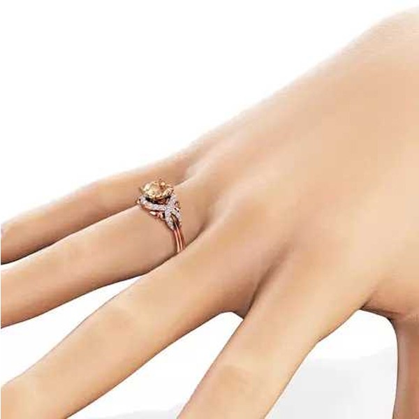 SIGNATURE COLLECTIONS SGR003 Romantic Confession Champagne Ring-4831