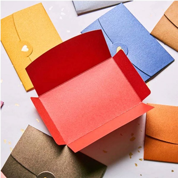 Colorful Heart Pearl Paper Envelopes for Party Invitations (10PCs/set 7*10.5CM)-4437