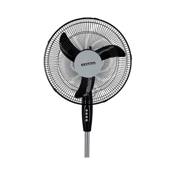 Krypton KNF6153 Oscillating Stand Fan, Black-3650
