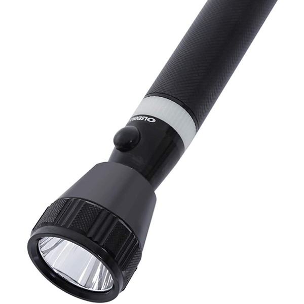Olsenmark OMFL2674 2 in 1 Rechargeable LED Flashlight, Black-3135
