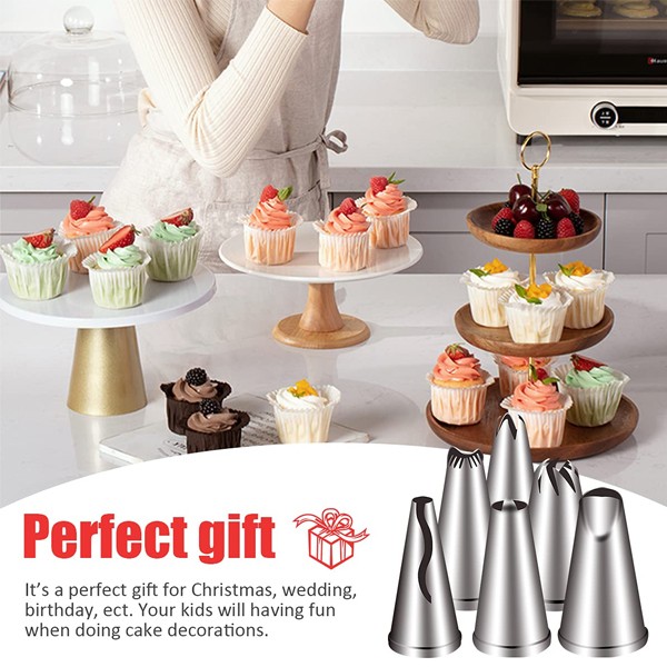 18 In 1 Cake Decorating Stainless Steel Nozzles-7737