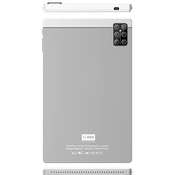 C idea 10 Inch Smart Tablet Cm4000+ Android 6.1 Tablet,Dual Sim,Quad Core, 4GB Ram/128GB Rom,Wifi,Quad-Core,4G-LTE Smart Tablet Pc, Silver-11669