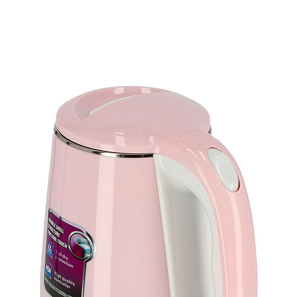 Krypton KNK6062 1.8 L Stainless Steel Double Layer Electric Kettle, Pink-3439