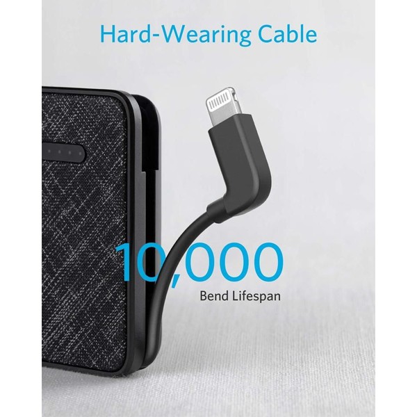 Anker PowerCore+ Metro 10000 Integrated Lightning Cable 10000mAh with Lightning Input Power Bank A1222H11 -6859