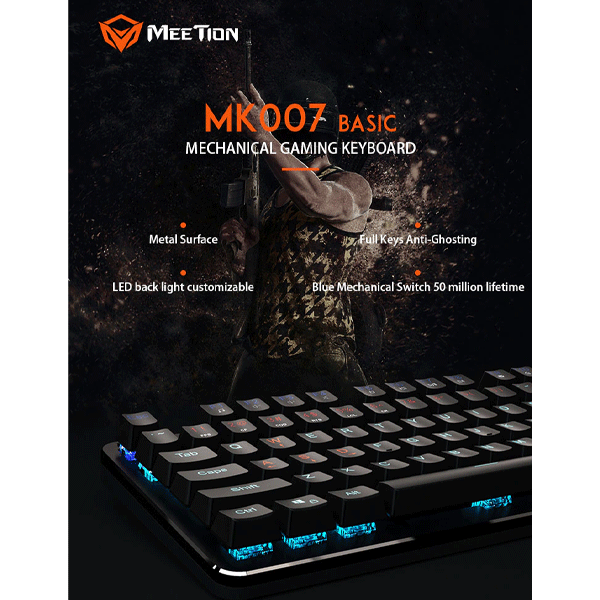 Meetion MT-MK007 Mechanical Keyboard-9376