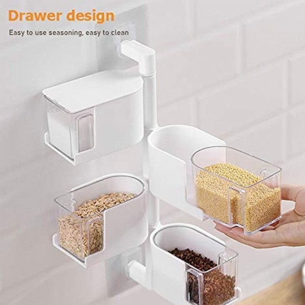 4 Layer Multi functional kitchen storage container rack 1 pcs-4964