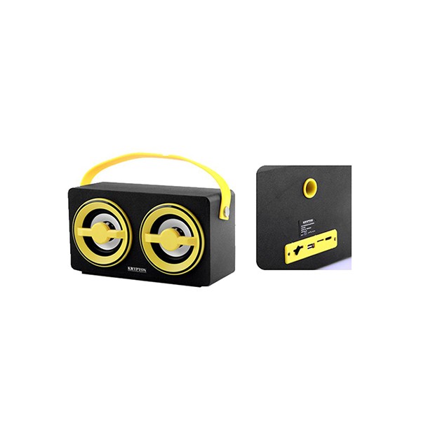 Krypton KNMS5069 Rechargeable Portable Bluetooth Speaker, Yellow-3475