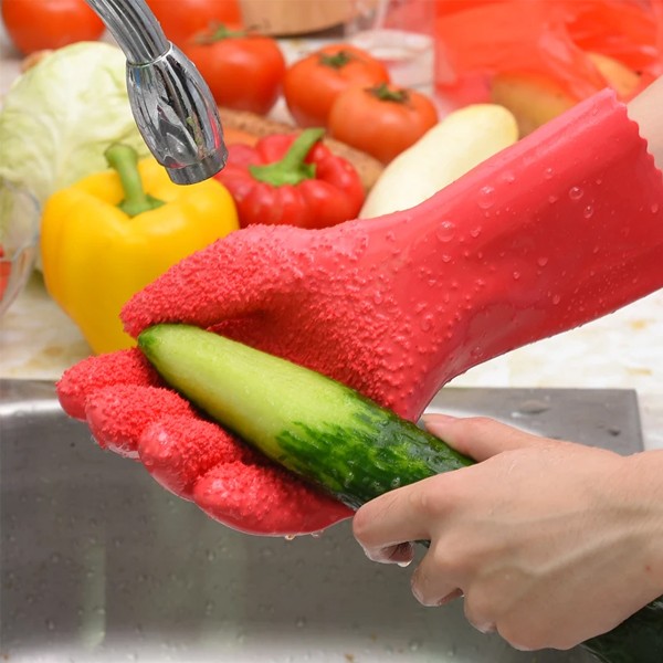 Hot Selling Non Slip Cleaning And Peeling Gloves-6345