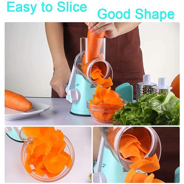 Home Care Stainless Steel 3 blade vegetable Slicer and Chopper-8287