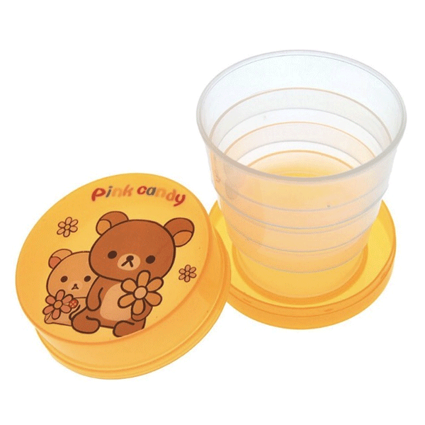 Folding Portable Collapsible Telescopic Plastic Cups, Assorted Color-10845