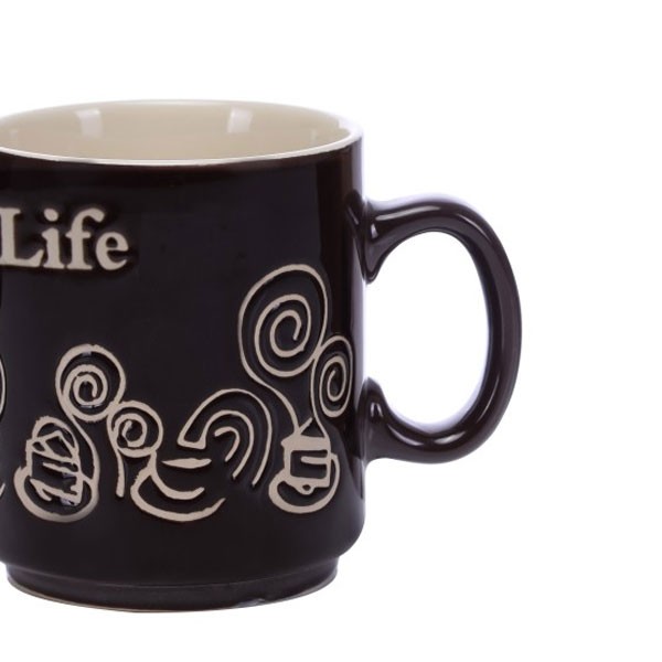 Royalford RF5937 Stone Ware Coffee Mug, 9oz-4038