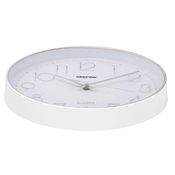 Geepas GWC26011 Wall Clock With 3D Silver Dial-652