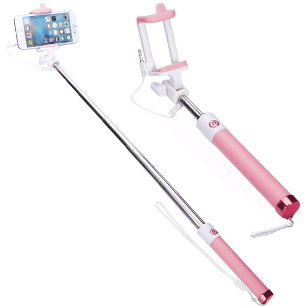 Universal Wired Selfie Stick With Button-10624