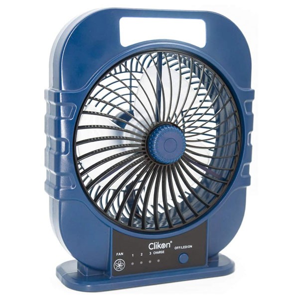Clikon CK2361 8-Inch 1500mAh Rechargeable Fan With LED-3425