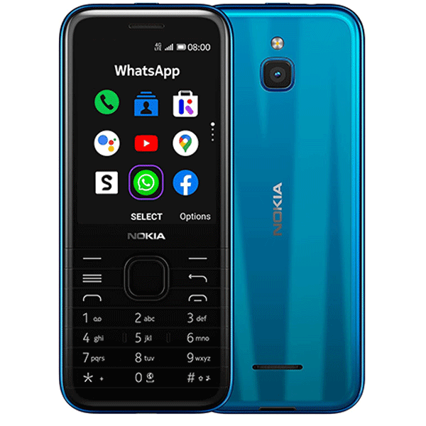 Nokia 8000 4G Ta-1311 Dual Sim Gcc Blue-11331