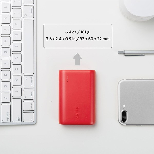 Anker A1223H91 PowerCore 10000mAh Power Bank Red-1029