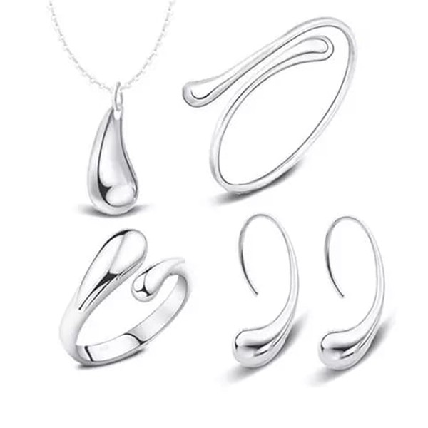 SIGNATURE COLLECTIONS 5 Pcs Droplet Design Jewelry set-5060