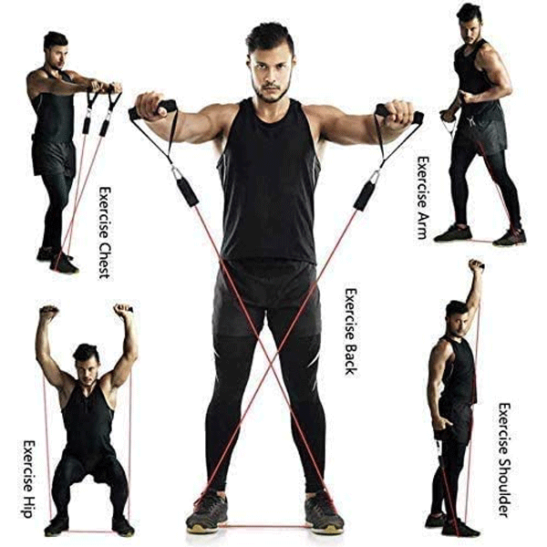 Heavy Duty Resistance Band Tube Power Gym Exercise-9641