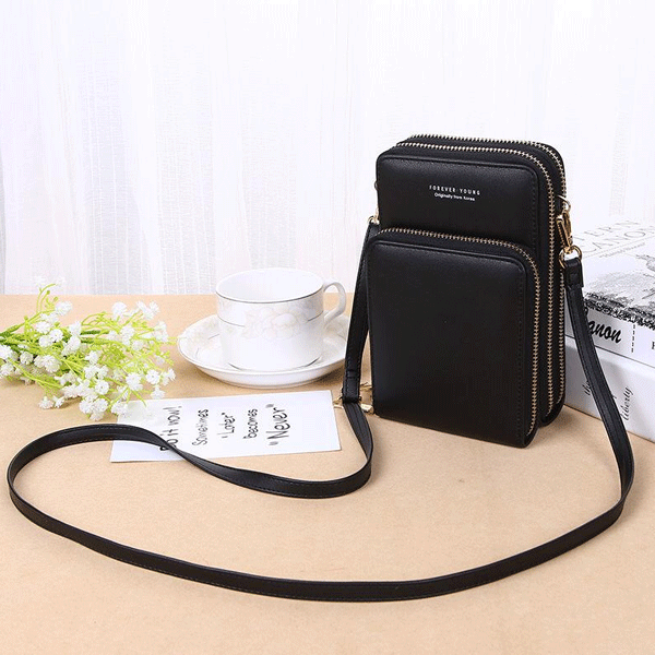 Forever Young Multifunctional Crossbody and Shoulder Bag For Women, Black-1877