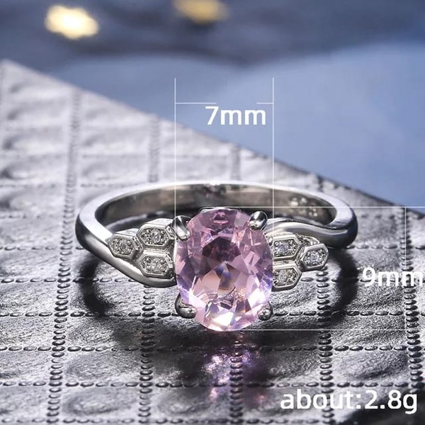 SIGNATURE COLLECTIONS SGR006 Lovely Princess Pink Ring-4859