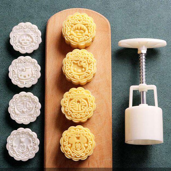 GO HOME 6 IN 1 CREATIVE DESIGN MOON CAKE COOKIE MAKER MOULD-4903