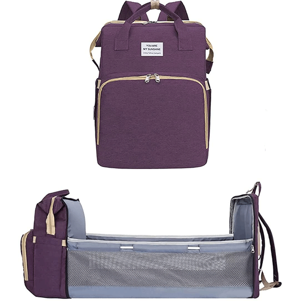 2 In 1 Diaper Bag Purple GM276-3-pur-9721