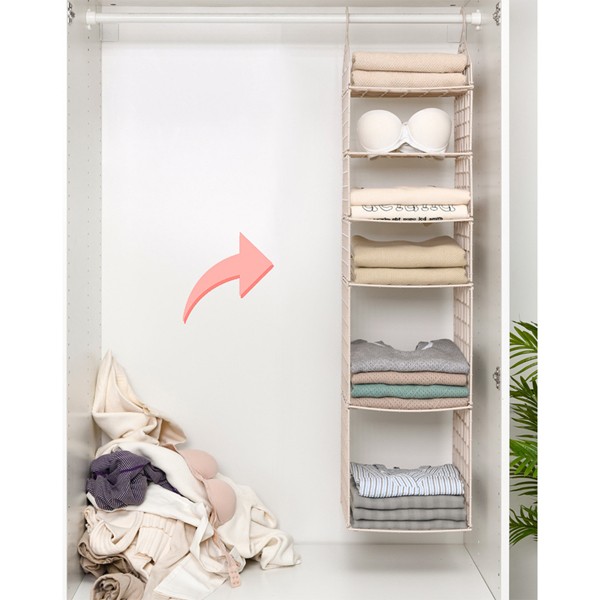 Multilayer Collapsible Clothes Storage Hanging Rack-6773