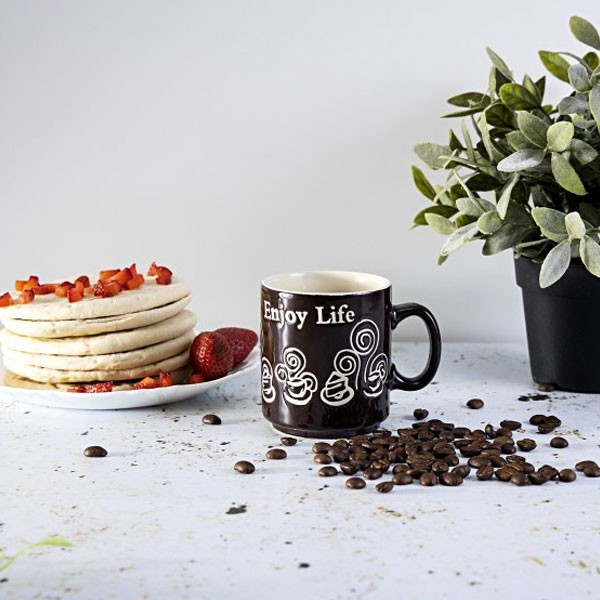Royalford RF5937 Stone Ware Coffee Mug, 9oz-4037