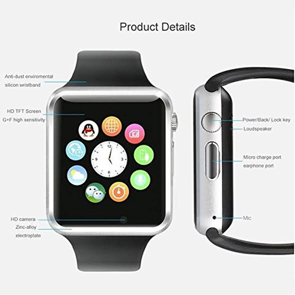 AOne Smart Watch With Camera And Sim Card-20