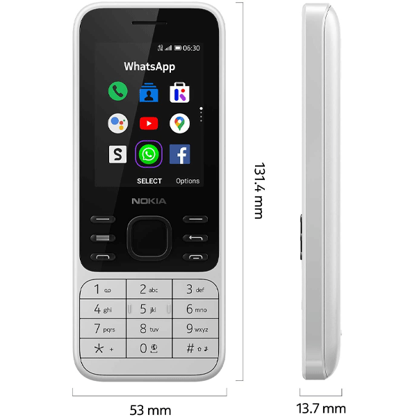 Nokia 6300 4G Ta-1287 Dual Sim Gcc White-11301