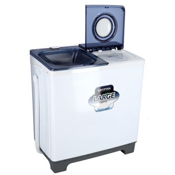 Krypton KNSWM6186 9.8 Kg Semi-Automatic Washing Machine, White-3571