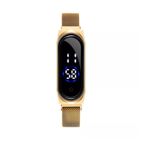 6 Pcs Colourful Magnetic Strap LED Ladies Wrist Watch-6111