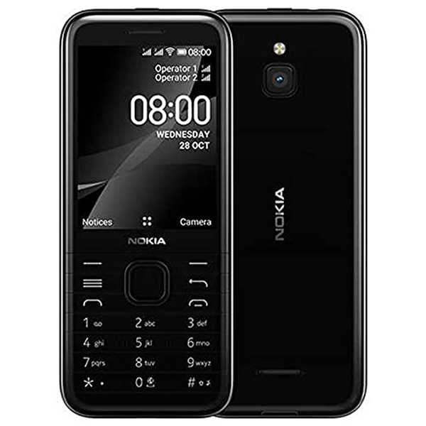 Nokia 8000 4G Ta-1311 Dual Sim Gcc Black-11329